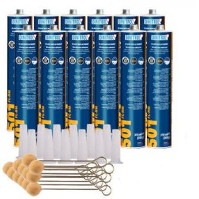   Szélvédőragasztó DINITROL FC-HM 310 ml 12 db + kenőfilc 12 db